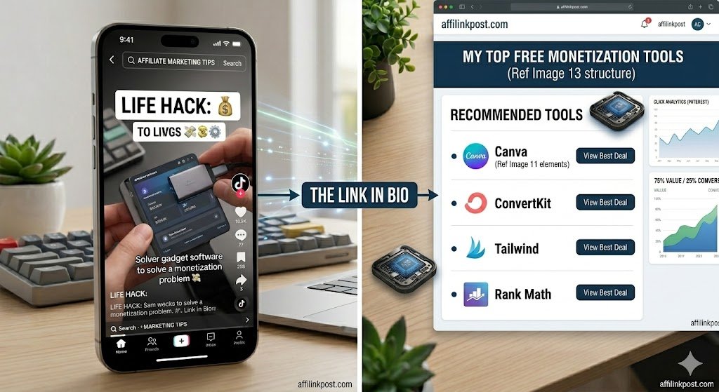 where to promote affiliate links for free TikTok and YouTube strategy